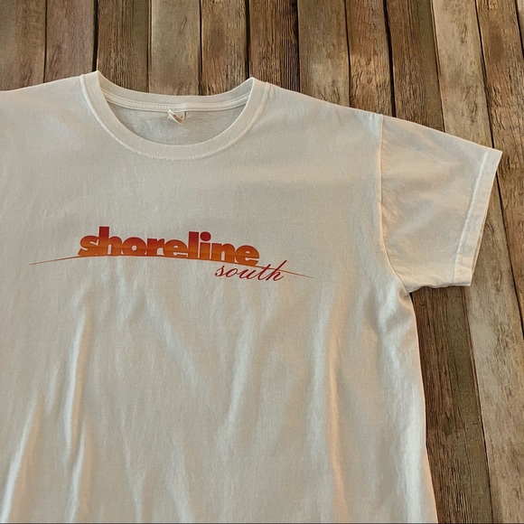 Vintage shoreline south mens short sleeve graphic tee shirt | size Large - Picture 2 of 8